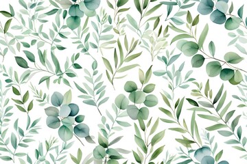 seamless pattern with leaves