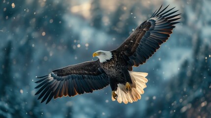 Fototapeta premium eagle in flight