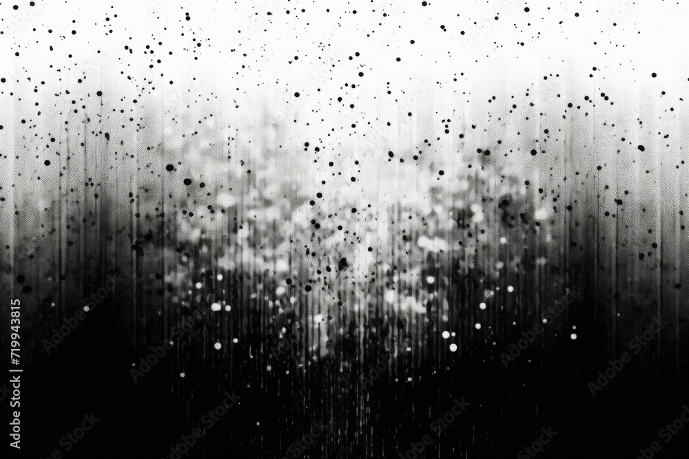 Aufkleber a black and white photo capturing a rain shower. suitable for various applications
