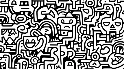 Cute graffiti art abstract background poster web page PPT, art background