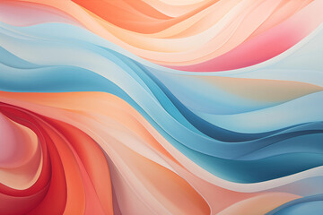 Obraz premium A vibrant abstract background with flowing waves of color. Generative Ai