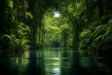 tropical forest. Generative AI