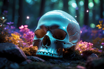 skull of a forgotten soul - magical fantasy