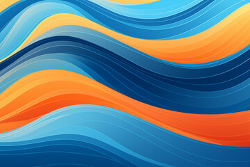 A vibrant abstract background with flowing waves of color. Generative Ai