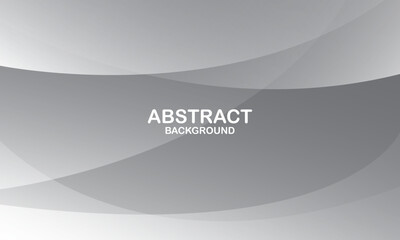 Abstract white and grey wave background with space. Vector illustration