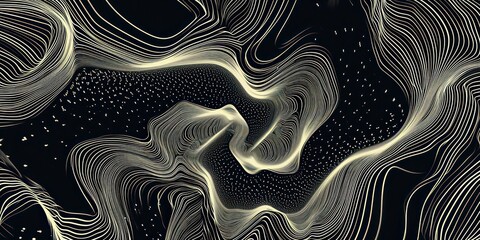 Swirl fluid pattern emerges, with a central angle gracefully rippling outward fluidity and motion.