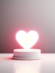 Simple product booth, podium, stage, product commercial photography background, cosmetics booth, promotional event