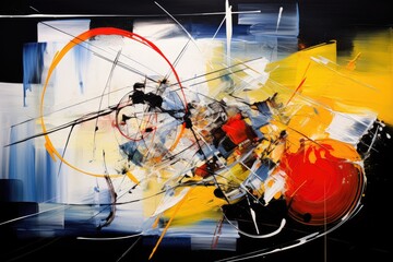 Abstract Art: Focus on the more abstract and less decipherable paintings.