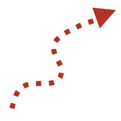 Obraz premium Red Arrow up and down 