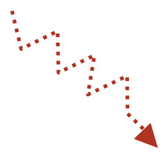 Red Arrow up and down 