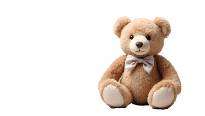 brown teddy bear on a white background