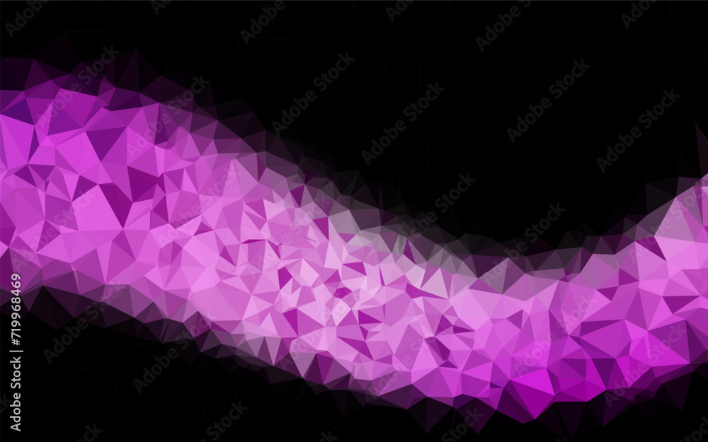 Poster light purple vector abstract mosaic background. colorful illustration in abstract style with gradien
