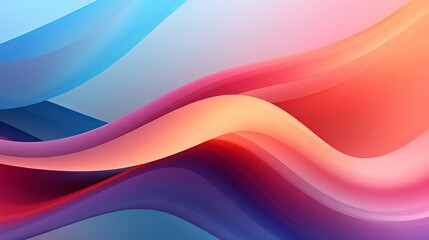 Abstract business background: smooth shapes in vibrant hues
