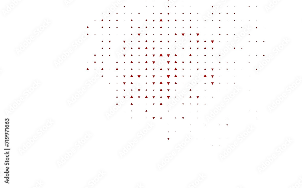 Poster light red vector background with triangles. glitter abstract illustration with triangular shapes. pa