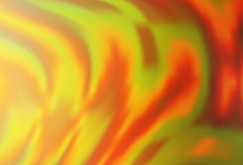 Light Orange vector background with bent ribbons.