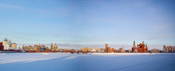 Fototapeta na wymiar panorama in winter