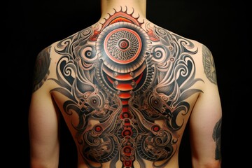Ancient Tattoo Designs: Capture paintings that resemble ancient tattoo designs.