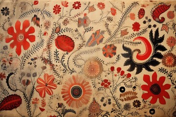 Ancient Textiles: Paintings that may resemble early textile patterns.