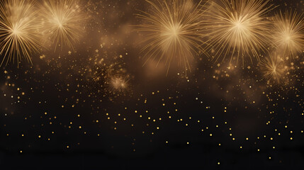 Fototapeta premium Beautiful creative holiday background. Fireworks and sparkles