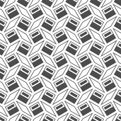 Abstract seamless pattern. Geometric composition. Template for interior, clothing, packaging, simple backgrounds, textures, decorations and creative ideas