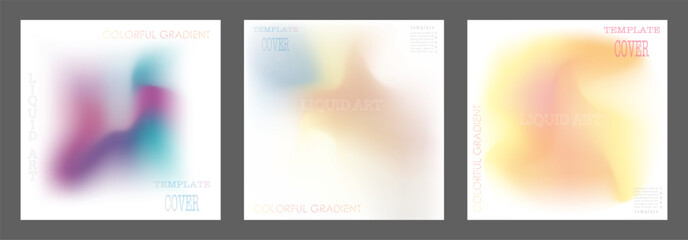 The gradient. A colorful template for the cover, poster, banner and print. Vector background for printing