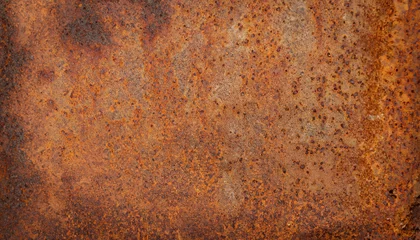 Fotobehang Grunge rusty orange brown metal corten steel stone background texture © Uuganbayar