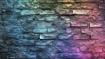 Multicoloured stone wall with natural patterns and textures.