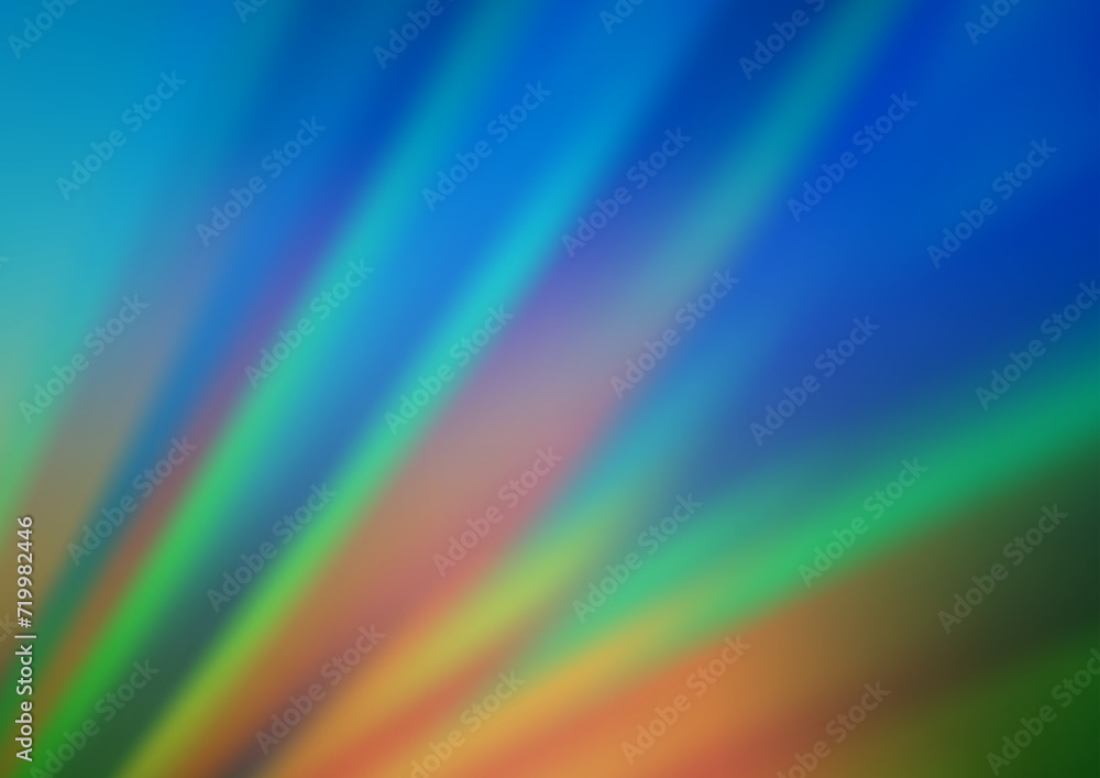 Poster light blue, green vector layout with flat lines. blurred decorative design in simple style with line
