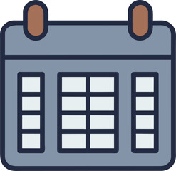 calendar and goal, icon