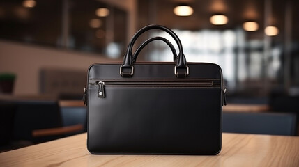 Men's business bag on the table