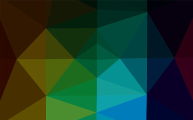 Obraz premium Dark Multicolor, Rainbow vector abstract mosaic background. Colorful illustration in abstract style with gradient. Completely new design for your business.
