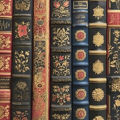 Old shabby books on a table on a wooden background with various accessories, Dark Academia Bookshelves Backgrounds