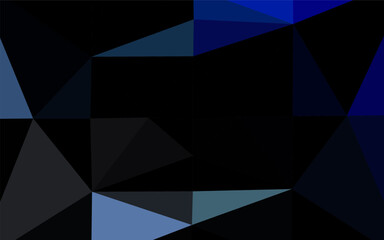 Obraz premium Dark BLUE vector low poly texture. Colorful illustration in abstract style with gradient. Elegant pattern for a brand book.