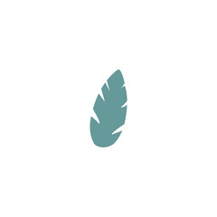 Leaf vector elements in pastel colors abstract