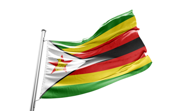 Zimbabwe Flag independence day banner poster template celebration