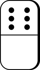 domino illustration outline