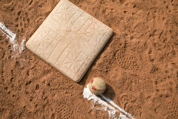red clay baseball field and various views of the baseball home plate