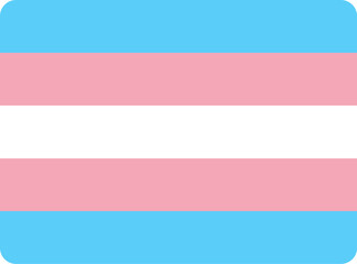 transgender flag vector icon
