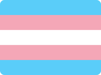 Obraz premium transgender flag vector icon