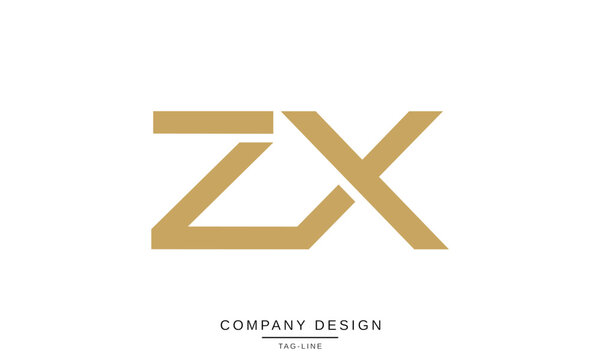 ZX, XZ, Abstract Letters Logo Monogram