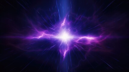 Abstract Purple Cosmic Energy Burst