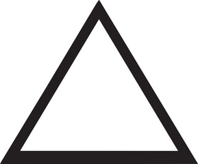 triangular background, irregularly shaped, icon