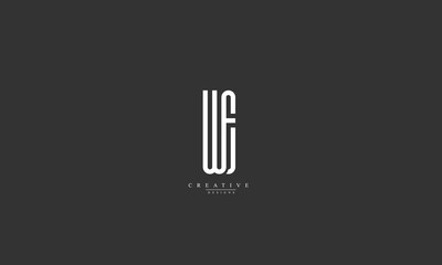 Alphabet letters Initials Monogram logo WE EW W E
