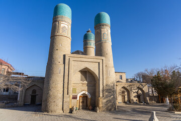 Bukhara, Uzbekistan - 12/28/2023: Chor Minor