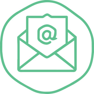 crea un logo que sea relacionado a enviar un correo, icon