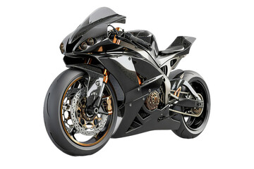 Unique Motorcycle Frame on Transparent Background, PNG, Generative Ai