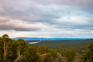 clouds over the mountains