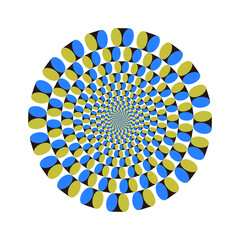 だまし絵（錯視）回転