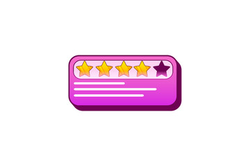 Rating Review Comment Sticker Design