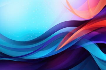 Colors of March, abstract purple orange and blue with copyspace for your text. March background banner for special and awareness day, week or month